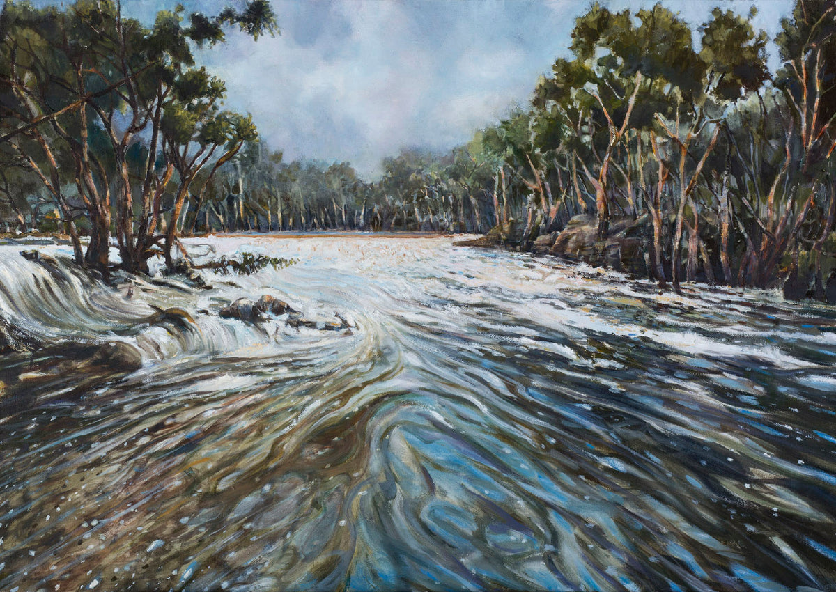 Dights falls in flood