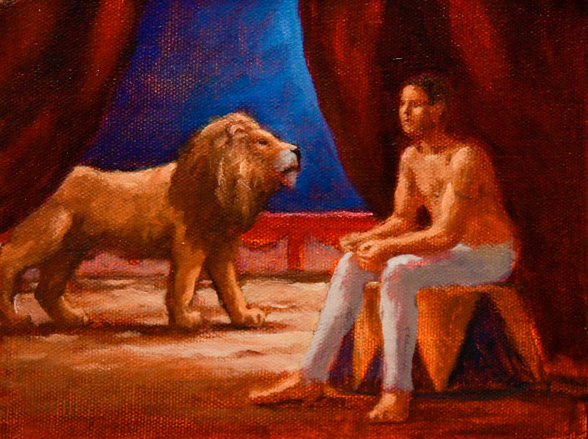 Acrobat and Lion