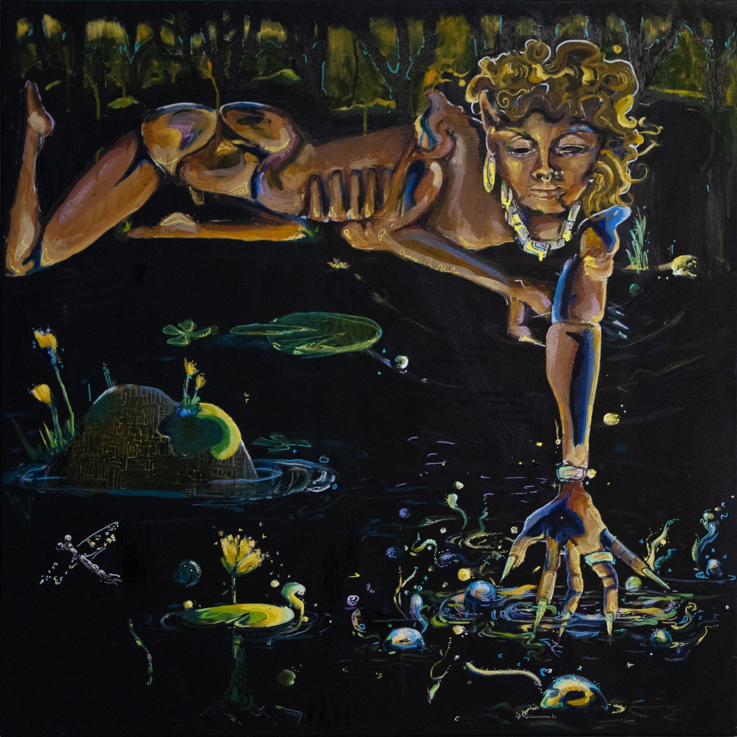 Succumb/ dive in