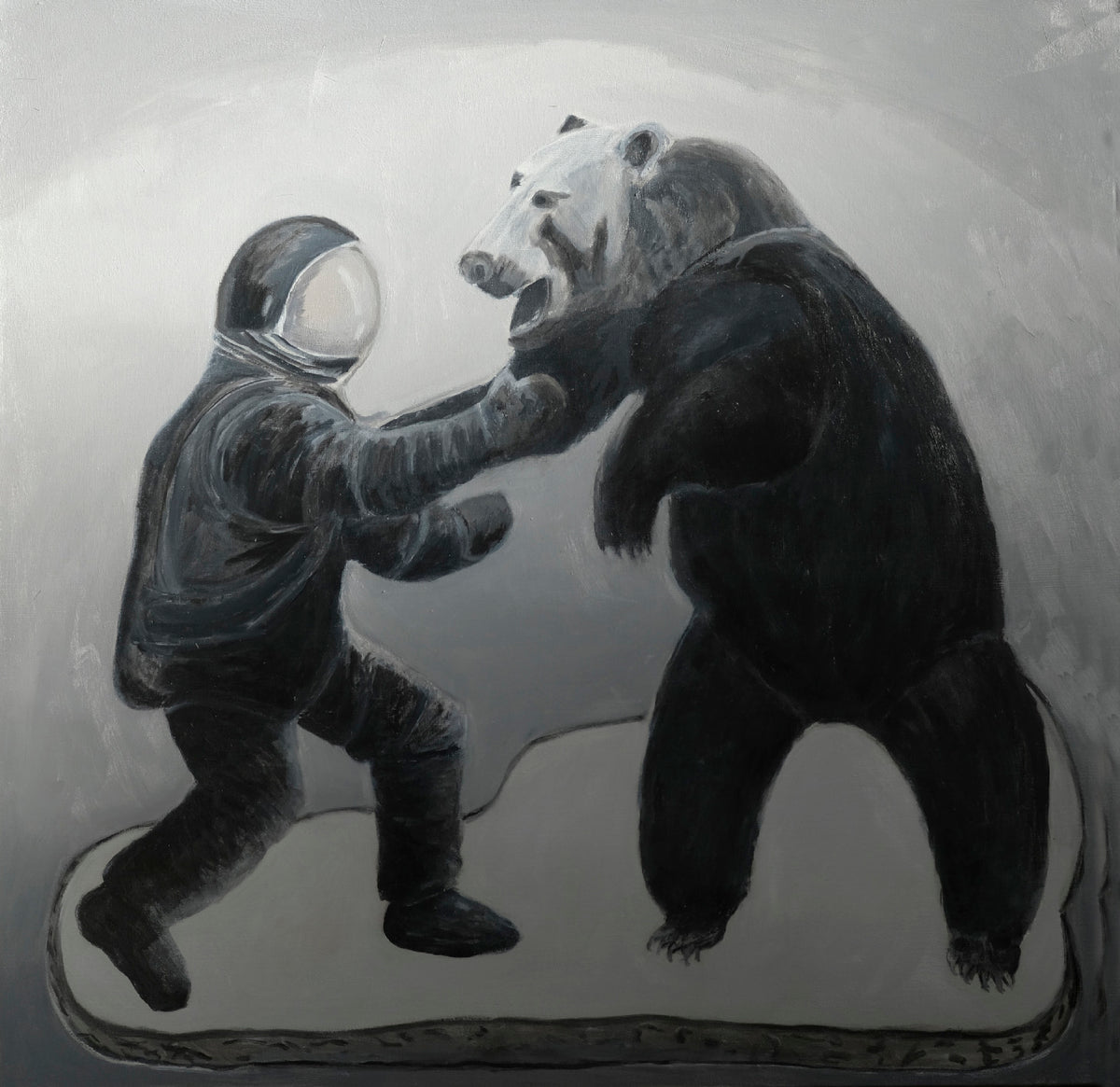 TikTok man v bear