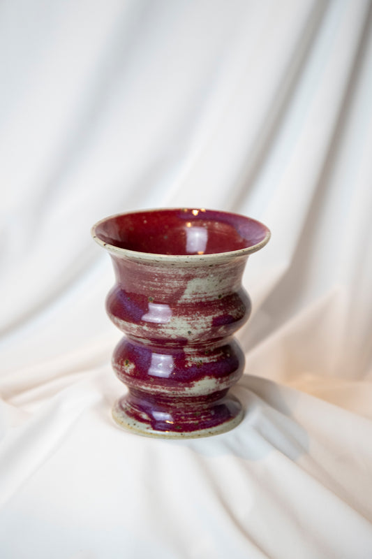 Ribbed vase