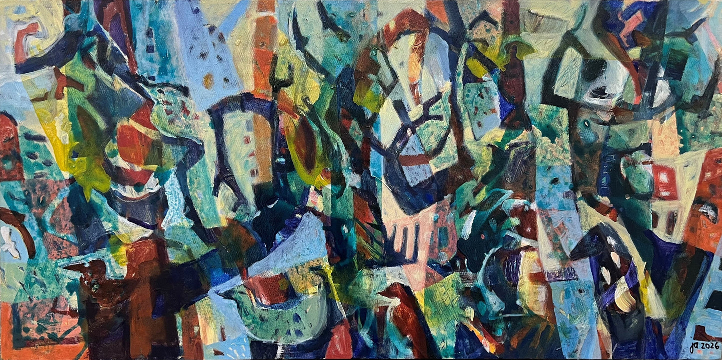 Birds among the branches